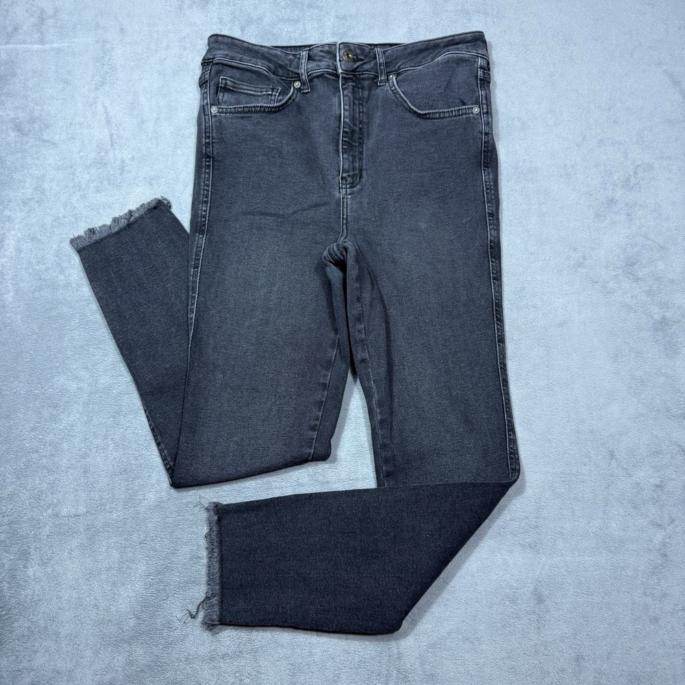 We The Free Jeans Womens 31x27 Black Highrise Skinny Ankle Stretch Denim Boho